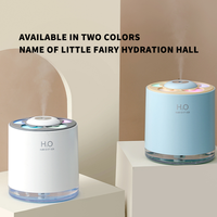 Humidificateur de bureau Type-C 400 ml avec lumière RGB, diffuseur d'air ultrasonique USB, brumisateur, diffuseur d'huiles essentielles pour voiture, bureau, maison