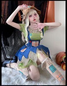 Costume da Spaventapasseri Huayi, Abito in Stile Cameriera in Seta per Adulti, per Feste e Spettacoli, Costume da Ragazza Anime - Product Image 3