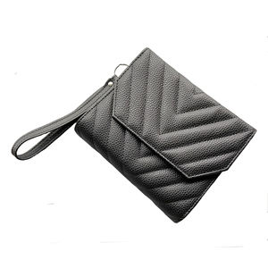 Portefeuille A6 en cuir PU matelassé noir avec 6 anneaux, dragonne, emplacements pour cartes et poche zippée pour l'organisation budgétaire et l'usage quotidien - Product Image 1