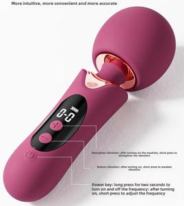 <span class=keywords><strong>Big</strong></span> <span class=keywords><strong>Head</strong></span> Av Stick Control de pantalla táctil masajeador de silicona Usb clítoris orgasmo Magic Stick vibrador adultos juguetes sexuales vibrador % - Product Image 2