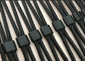 Manufacture 7x7 1x19 Stainless Steel 316 Black Wire Rope For Railing Stretch Structure