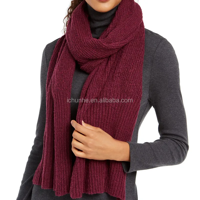 girls women rib knitted winter scarf scarves plain bright colors cute lovely fashion acrylic wool shawls infinity neck scarf