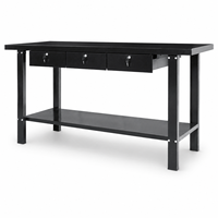 Station de travail tout métal en acier, supportée par OEM, 3 tiroirs verrouillables, étagère inférieure, taille personnalisable disponible, 200 kg