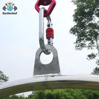 Cerceau aérien Lyra en acier inoxydable 90 cm pour acrobaties, cirque et fitness aérien