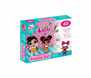 Juego de rompecabezas Lol Surprise de 60 piezas, juguete educativo para niñas mayores de 3 años, rompecabezas con caja de cartón - Product Image 1