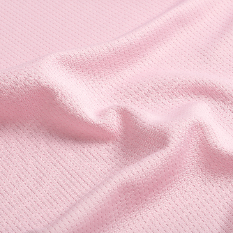 Custom Sublimation 150g Polyester Breathable Dry Fit Fabric Striped Double-Sided Jacquard Mesh Quick-Drying Knitted Fabrics