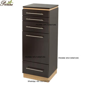 Chariot de coiffeur en bois durable verrouillable de station de <span class=keywords><strong>style</strong></span> d'or de salon de coiffure - Product Image 4