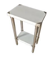 Table de travail en acier inoxydable 304 Xiangying OEM ODM, épaisseur 1,0 mm, 2 niveaux, amovible, pour cuisine commerciale, certifiée NSF