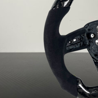 Volant de direction en fibre de carbone forgée en daim LED personnalisé YZ pour Lamborghini Gallrado Urus Aventador Hurcan