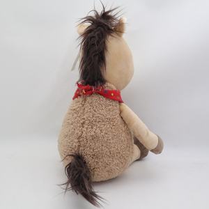 Haute qualité PP coton court en peluche <span class=keywords><strong>poney</strong></span> jouets nouveau Offre Spéciale doux poupée pour enfants Logo personnalisé cheval film Figure bébé peluche Animal - Product Image 4