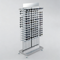 Support de présentation en acrylique transparent sur pied, grand et moderne, pour lunettes optiques, idéal pour magasin et mobilier de sol