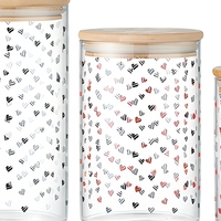 Pot en verre rond scellé tricolore, compatible micro-ondes, anti-poussière, passe au lave-vaisselle, écologique, avec couvercle