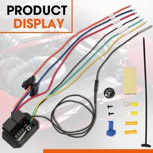 40A 12V thermatic điều khiển quạt làm mát điều khiển mô-đun tiếp sức điều chỉnh kỹ thuật số <span class=keywords><strong>Fan</strong></span> chuyển đổi xe kép Quạt điện dây khai thác - Product Image 6