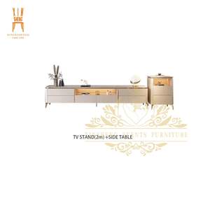 Conjunto de soporte de <span class=keywords><strong>TV</strong></span> moderno de lujo para sala de estar, de mármol - Product Image 5