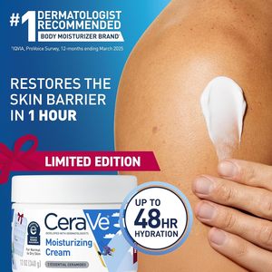 Crème hydratante 100% 12 oz pour peaux normales à sèches avec céramides Édition limitée - Product Image 3