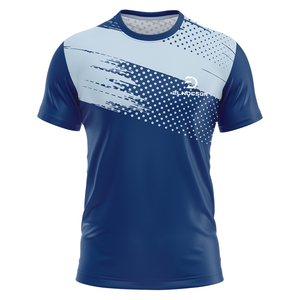 Logo personalizzato a sublimazione stampato 100% poliestere ad asciugatura rapida da <span class=keywords><strong>Tennis</strong></span> a manica corta da tavolo t-shirt da uomo - Product Image 4