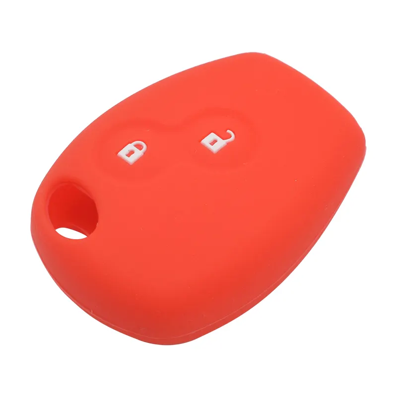 Topbest 2/3 Buttons For R-enault K-angoo D-ACIA S-andero S-cenic Silicone Car Key Cover FOB Remote Key Case