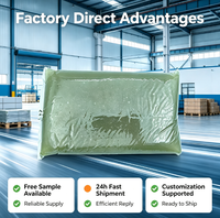 Colle thermofusible à haute teneur en solides et faible teneur en eau 715, adhésif de laminage brillant à forte adhérence pour la fabrication de boîtes en carton, vente en gros