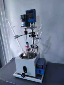Microrreactor de 2L, laboratorio de investigación, reactor de mezcla, recipiente de reacción de vidrio pequeño, fabricante proveedor con certificación ISO CE - Product Image 5