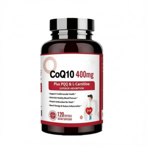 Capsules de Coenzyme Q10, Ubiquinone, Antioxydant, Complément Alimentaire pour la Santé Cardiaque - Product Image 1