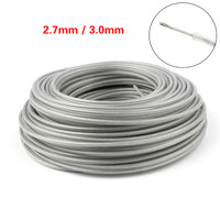 Fil de rechange long pour débroussailleuse 3mm/2.7mm en fil d'acier pour tondeuse à gazon et débroussailleuse avec service de soudure