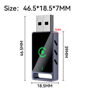 Adaptateur CarPlay filaire vers sans fil 2 en 1, taille mini, dongle vidéo pour voiture en métal, mini adaptateur CarPlay type C - Product Image 2