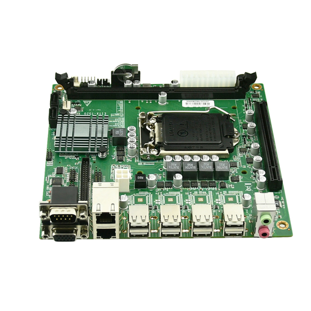 Original ITX Mini Motherboard LGA1155 Intel Core I3/i5/i7 2nd/3rd Gen Intel H61 DDR3 2 LAN Server Industrial X86