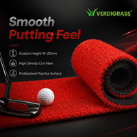 Gazon artificiel durable pour terrains de golf, tapis synthétique commercial extérieur pour putting green, vente en gros OEM