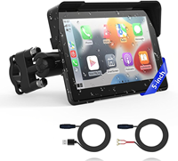 Écran tactile IPS 5'' pour moto avec Carplay, étanche IP66, Carplay sans fil et Android Auto