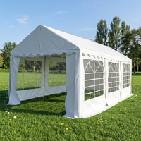 Grande tente de réception extérieure en tissu PVC transparent, type chapiteau, pour mariages, fêtes, expositions, événements, abri en dôme