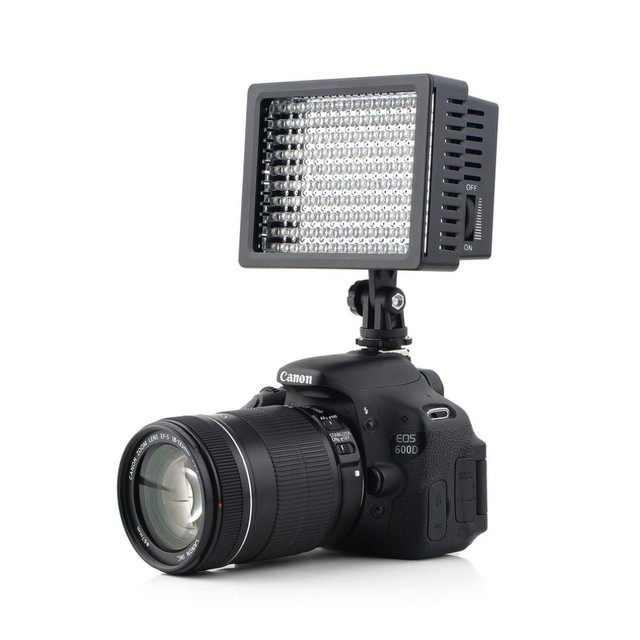 High Power LD-160 160 LED Video Light Camera Camcorder Lamp with Three Filters 5400K for Cannon Nikon Olympus Cameras