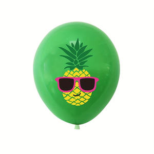 Youlun Set balon bunga kaktus <span class=keywords><strong>Flamingo</strong></span> warna-warni, Set Dekorasi Rumah Festival Hawaii untuk pesta Luau pantai 12 buah - Product Image 6