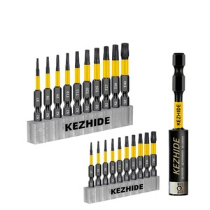 Kezhide <b>Impact</b> Driver Bit Set 21Pcs T7 T40 S2 Steel 1/4 In <b>Socket</b> Bits with Holder for Auto Repair - Product Image 5