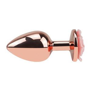 New Rose Gold Metal anal <b>plug</b> shorts small <b>medium</b> large 3 size super big anal <b>butt</b> <b>plug</b> sex toy for women man couple - Product Image 5