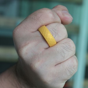 Bague en silicone à motif d'écailles de poisson 8 pièces/paquet Bague en silicone pour sports de plein air bon marché pour hommes - Product Image 3