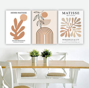 Pósteres e impresiones de arte de pared de plantas naranjas abstractas de estilo bohemio <span class=keywords><strong>Matisse</strong></span>, <span class=keywords><strong>cuadros</strong></span> de pintura en lienzo para decoración del salón del hogar - Product Image 4