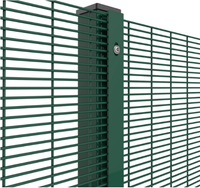Clôture robuste 358, clôture en maille 358, clôture anti-escalade, clôture en maille haute sécurité pour aéroport, prison, installation gouvernementale