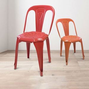 Tabouret de bar industriel en métal en gros tabourets de bar le court extérieur 4 pieds chaises de bar de café - Product Image 1