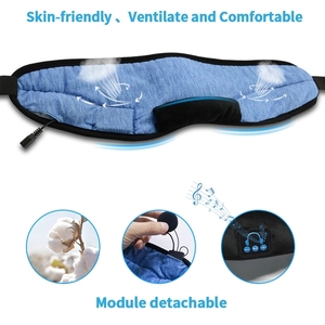 Producto Popular en AliExpress, Audífonos Inalámbricos Cómodos para Dormir con <span class=keywords><strong>Música</strong></span>, Ideales para Viajar, con Antifaz - Product Image 6