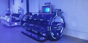 Super 9D VR All-In-One <span class=keywords><strong>Simulator</strong></span> Machine 2/3/4 Seat Egg Chair para multijugador interior VR Roller Coaster Game Metal Plastic - Product Image 4