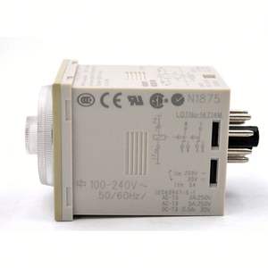 Relè Temporizzatore Originale di Marca H3CR-F8N Serie H3CR Programmabile Doppio <span class=keywords><strong>Timer</strong></span> 1.2S-30H 100-240VAC 50/60Hz 8 Pin - Product Image 4