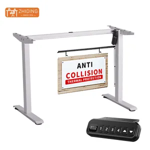 Anti-kick foot Anti-collision home office stand desk office desk adjustable single motor standing desk