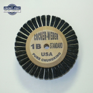 Brosse de polissage Cocker-Weber 1B, disque en poils de porc avec noyau en bois standard pour meuleuse d'angle - Product Image 2