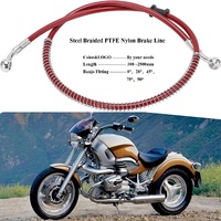 Línea de Freno Trenzada de Acero Inoxidable SAE J1401 con Componentes de Conexión para Motocicletas y Cuatrimotos