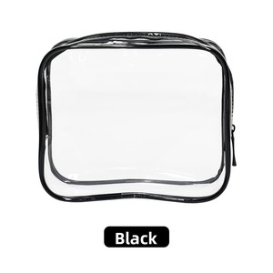 Ensemble de 3 trousses de toilette personnalisées à motif floral bleu, grande trousse de voyage à fleurs bleues, trousse de maquillage en coton PVC - Product Image 4