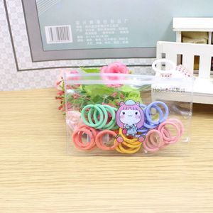 Coleteros Haofeng de tamaño pequeño, coloridos, con dibujos animados, elásticos, accesorios para el cabello para niños, para uso diario. - Product Image 3