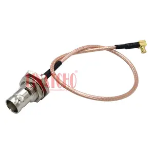Coaxial RG316 Right Angle MCX Male to Waterproof BNC Female Small Pigtail Cable