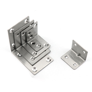 Soportes de esquina en forma de L de acero inoxidable Hardibosi de 32x32x20 mm a 71x71x49 mm para conectores de muebles - Product Image 4