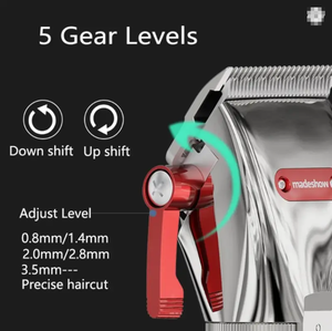 Cortadora de pelo profesional Madeshow M5 para hombres, cortadora de pelo inalámbrica de cuerpo metálico para máquina para cortar cabello Baeber - Product Image 2
