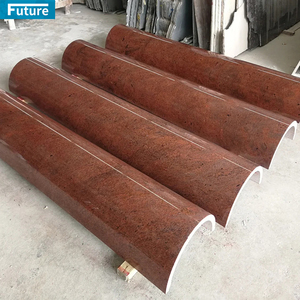 Tùy chỉnh sang trọng tự nhiên Rosso đá cẩm thạch màu đỏ cột rỗng Bảng điều khiển đá cẩm thạch màu Đỏ Đá rỗng trụ cột đá cẩm thạch kỹ sư dự án - Product Image 1